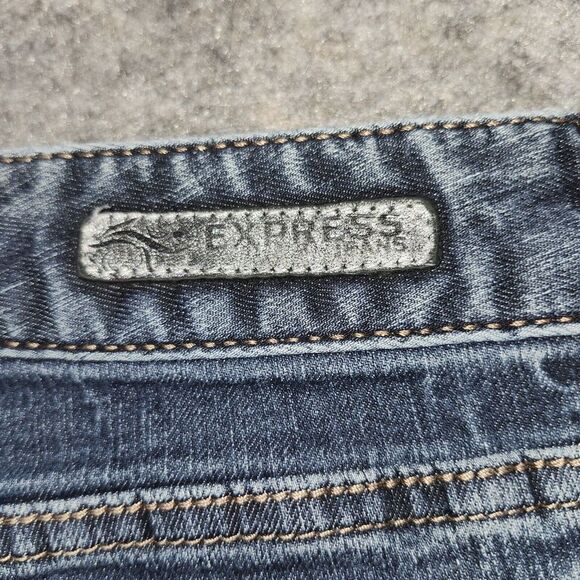 Express Bootcut Jeans Women Size 6 Ella Stretch Dark Wash 32x29 Casual - Picture 13 of 14